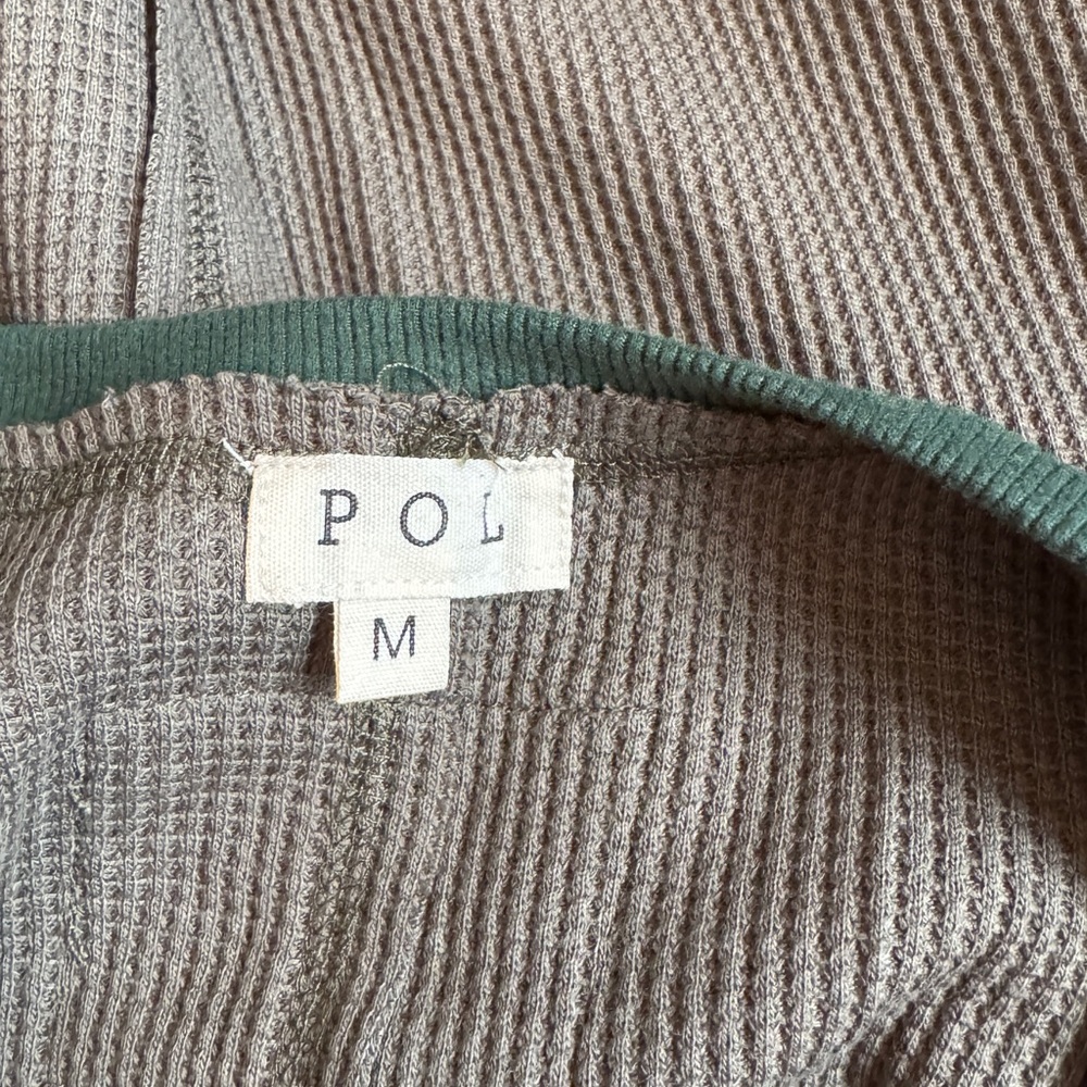 239 - POL Green and Crochet Women's Top - Picture 6 of 6